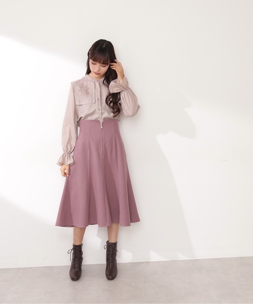 ジルサンダー サテンハイウエストスカート ピンク JILL by JILL STUART（ジルバイジルスチュアート）の「◇ハイ