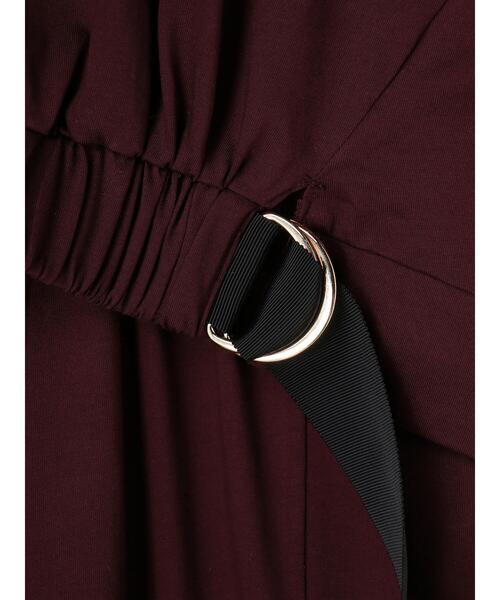 Editt by YECCA VECCA(エディットバイイェッカヴェッカ)の「P.ベルトデザインギャザーワンピース*(ワンピース・レディース・ブラウン/バーガンディー/ブラック・FREE)」の11枚目の写真