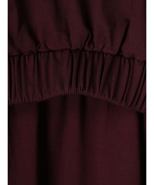 Editt by YECCA VECCA(エディットバイイェッカヴェッカ)の「P.ベルトデザインギャザーワンピース*(ワンピース・レディース・ブラウン/バーガンディー/ブラック・FREE)」の7枚目の写真