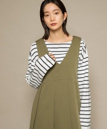 KBF | illi　ボーダーバスクTシャツ(Tシャツ/カットソー)