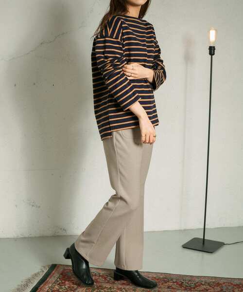 KBF（ケイビーエフ）の「illi　ボーダーバスクTシャツ（Tシャツ/カットソー・レディース・ブルー系その他/イエロー系その他/グレー系その他・ONE）」の9枚目の写真