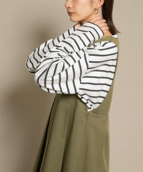 KBF（ケイビーエフ）の「illi　ボーダーバスクTシャツ（Tシャツ/カットソー・レディース・ブルー系その他/イエロー系その他/グレー系その他・ONE）」の10枚目の写真