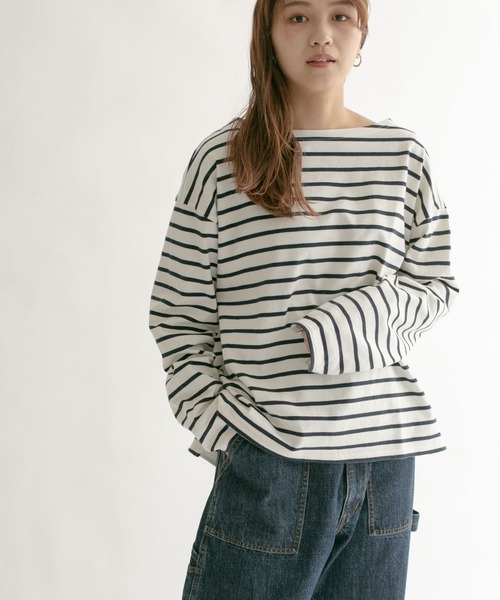 KBF（ケイビーエフ）の「illi　ボーダーバスクTシャツ（Tシャツ/カットソー・レディース・ブルー系その他/イエロー系その他/グレー系その他・ONE）」の14枚目の写真