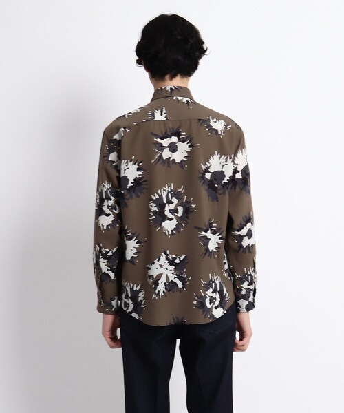 TAKEO KIKUCHI(タケオキクチ)の「◆ビッグフラワー 総柄プリント シャツ(シャツ/ブラウス・メンズ・ネイビー系7/ブラウン系その他2・03/04/02)」の5枚目の写真