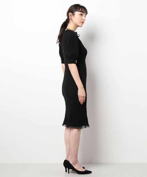 Swankiss（スワンキス）の「HB vintage tight knitO/P（ワンピース・レディース・ピンク/ブラック/グレー・FREE）」の4枚目の写真