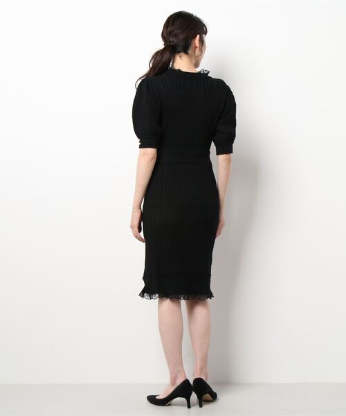 Swankiss（スワンキス）の「HB vintage tight knitO/P（ワンピース・レディース・ピンク/ブラック/グレー・FREE）」の5枚目の写真