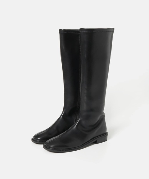 SENSE OF PLACE by URBAN RESEARCH(センスオブプレイスバイアーバンリサーチ)の「スクエアトウセンターシームロングブーツ(ブーツ・レディース・ブラウン/アイボリー/ブラック・MEDIUM/SMALL/LARGE)」の8枚目の写真