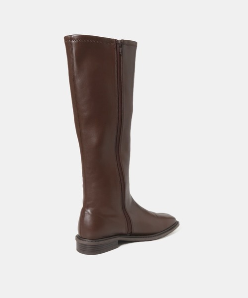 SENSE OF PLACE by URBAN RESEARCH(センスオブプレイスバイアーバンリサーチ)の「スクエアトウセンターシームロングブーツ(ブーツ・レディース・ブラウン/アイボリー/ブラック・MEDIUM/SMALL/LARGE)」の11枚目の写真