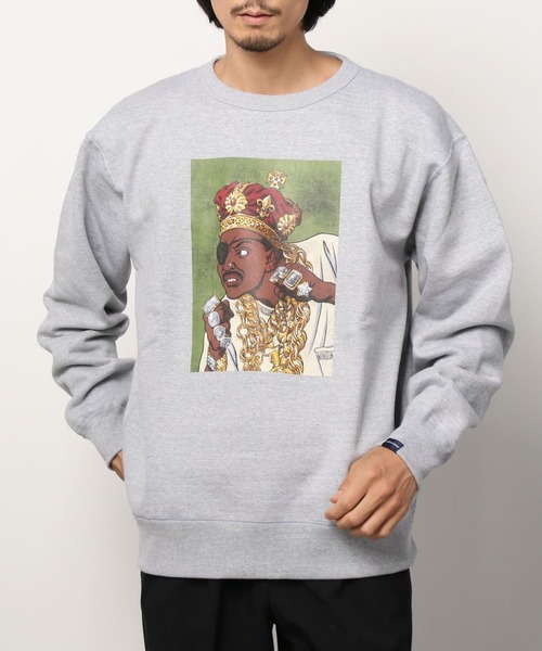 APPLEBUM(アップルバム)の「"Ruler" Crew Sweat(スウェット・メンズ・グレー/ブラック/サンドベージュ・MEDIUM/LARGE/X-LARGE/XX-LARGE)」の5枚目の写真