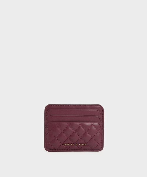 CHARLES & KEITH（チャールズ & キース）の「キルテッド カードホルダー / Quilted Card Holder（カードケース・レディース・ブラック/ベビーピンク/バーガンディー/ライトベージュ/ブルーグラス/シルバー/ミント/ピンク系その他3/ライトイエロー・XXS）」の8枚目の写真