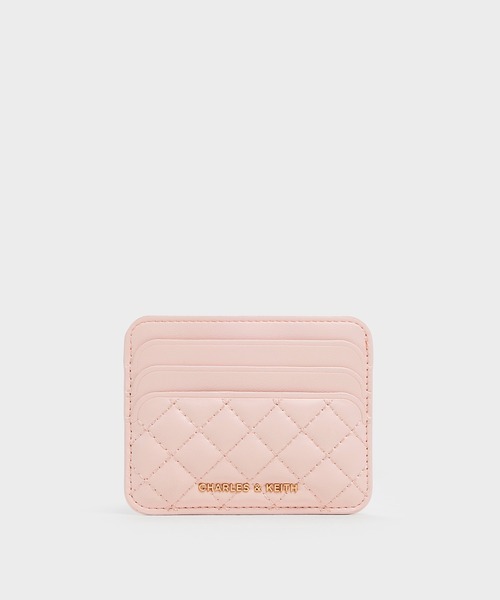 CHARLES & KEITH（チャールズ & キース）の「キルテッド カードホルダー / Quilted Card Holder（カードケース・レディース・ブラック/ベビーピンク/バーガンディー/ライトベージュ/ブルーグラス/シルバー/ミント/ピンク系その他3/ライトイエロー・XXS）」の7枚目の写真