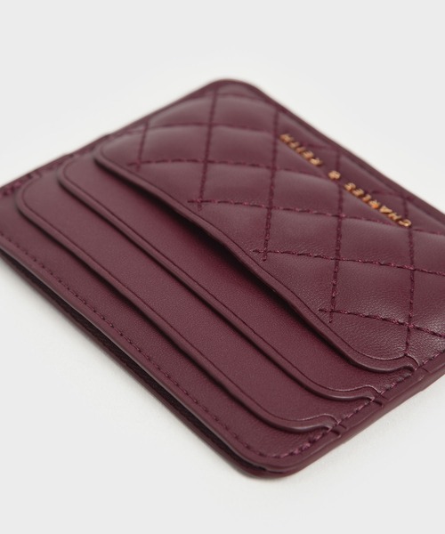 CHARLES & KEITH（チャールズ & キース）の「キルテッド カードホルダー / Quilted Card Holder（カードケース・レディース・ブラック/ベビーピンク/バーガンディー/ライトベージュ/ブルーグラス/シルバー/ミント/ピンク系その他3/ライトイエロー・XXS）」の15枚目の写真