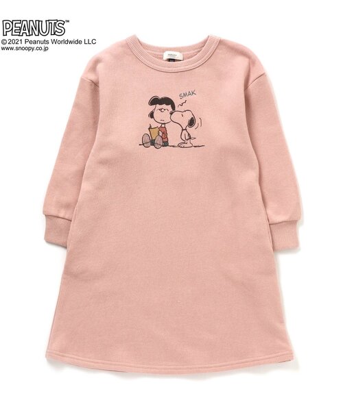 PEANUTS（ピーナッツ）の「4色2柄PEANUTSコラボプリントワンピース（ワンピース・キッズ・ミント/クリーム/ベージュ/ピンク・140/100/110/80/95/120/130/90）」の4枚目の写真