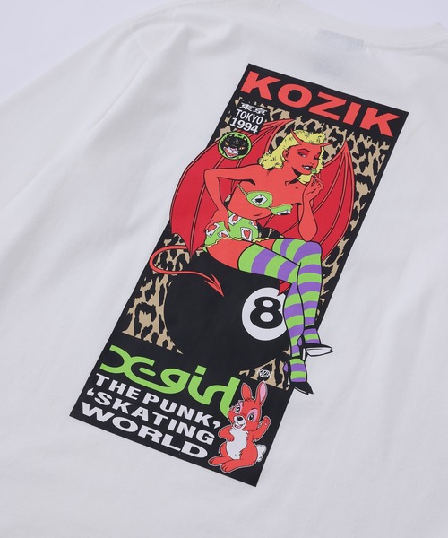 X-girl（エックスガール）の「X-girl × KOZIK DEVIL GIRL L/S TEE（T