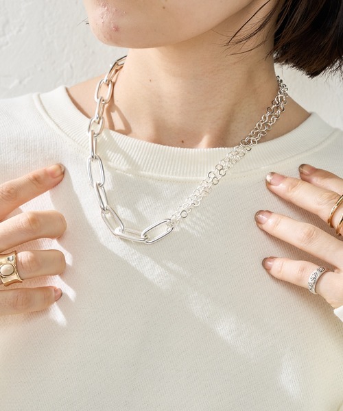 DISCOAT（ディスコート）の「バロックパールチェーンネックレス（ネックレス・レディース・シルバー/ゴールド・FREE）」の7枚目の写真