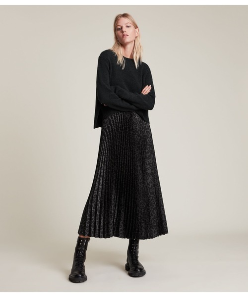 ALLSAINTS(オールセインツ)の「LEOWA DRESS | LEOWA ドレス・ワンピース(ワンピース・レディース・グリーン系その他/ブラック系その他・XS/S/M/L)」の2枚目の写真