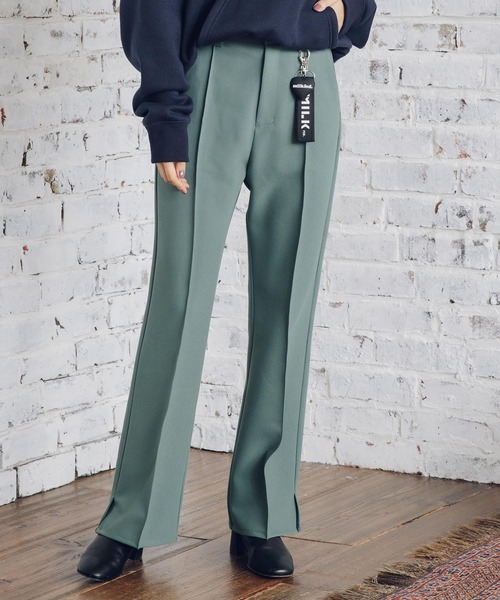 MILKFED.(ミルクフェド)の「SOLID COLOR PANTS(その他パンツ・レディース・ブラック/ベージュ/パープル/グリーン・S/M)」の4枚目の写真