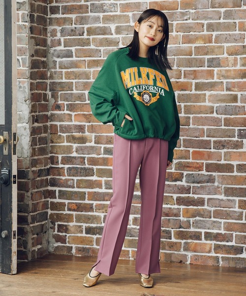 MILKFED.(ミルクフェド)の「SOLID COLOR PANTS(その他パンツ・レディース・ブラック/ベージュ/パープル/グリーン・S/M)」の20枚目の写真