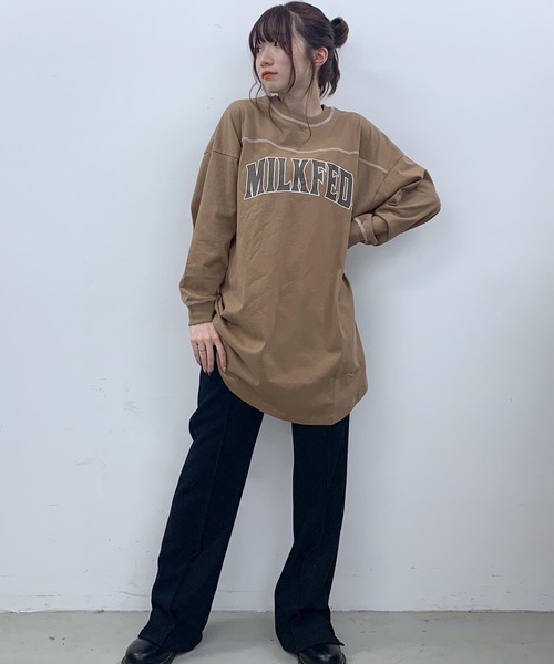MILKFED.(ミルクフェド)の「SOLID COLOR PANTS(その他パンツ・レディース・ブラック/ベージュ/パープル/グリーン・S/M)」の8枚目の写真