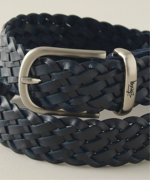 STUSSY（ステューシー）の「【STUSSY / ステューシー】Braided Leather Belt（ベルト・メンズ・ブラック/ブルー・SMALL/MEDIUM）」の6枚目の写真