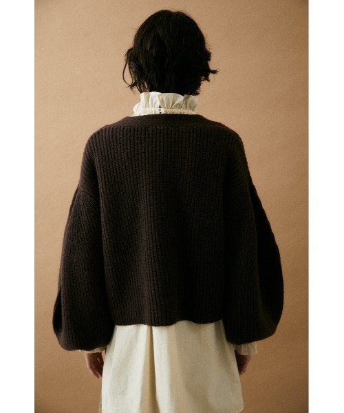 売れました】BLACKbymoussy(ブラックバイマウジー)深Vカーディガン