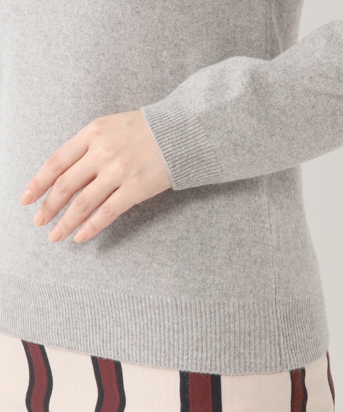 Jewel Changes（ジュエルチェンジズ）の「JOC カシミヤ　ウール クルーネック　プルオーバー（ニット/セーター・レディース・オフホワイト/グレー/ピンク/ブラック・フリー）」の10枚目の写真