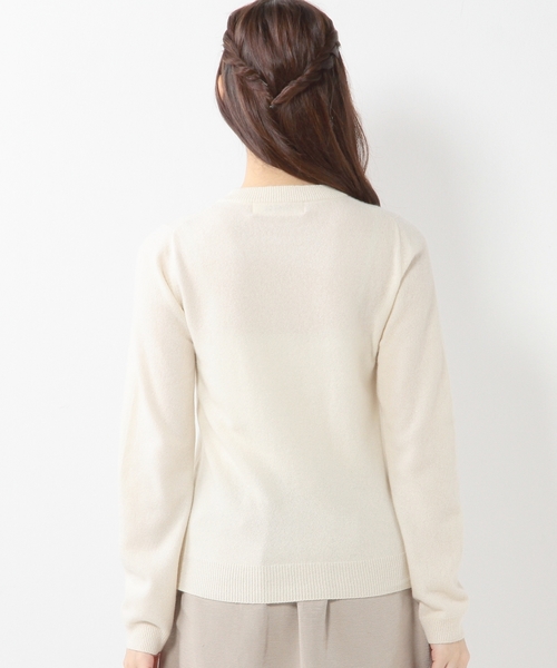 Jewel Changes（ジュエルチェンジズ）の「JOC カシミヤ　ウール クルーネック　プルオーバー（ニット/セーター・レディース・オフホワイト/グレー/ピンク/ブラック・フリー）」の12枚目の写真