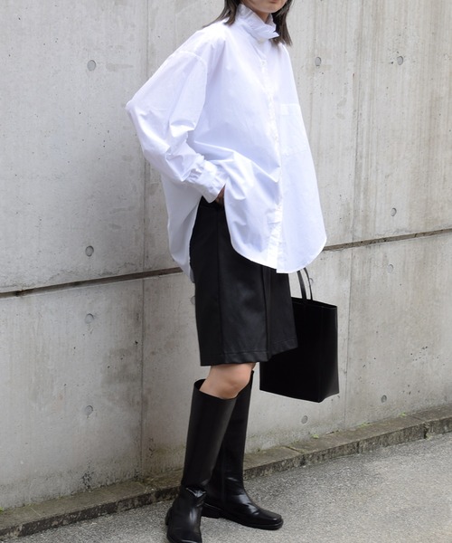 Marient（マリエント）の「フリルスタンドシャツ/ブラウス（シャツ/ブラウス・レディース・ホワイト・FREE）」の4枚目の写真