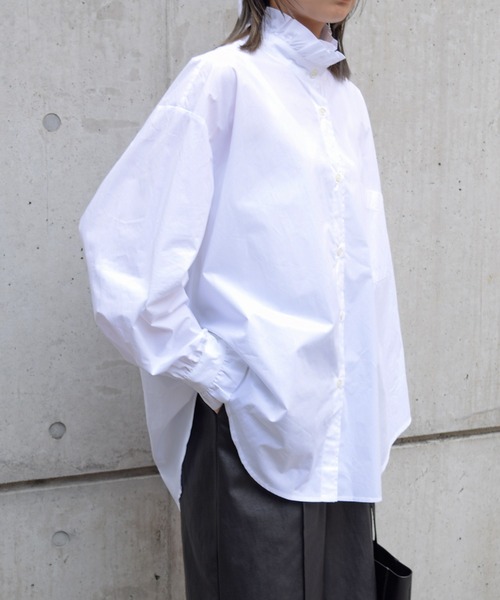 Marient（マリエント）の「フリルスタンドシャツ/ブラウス（シャツ/ブラウス・レディース・ホワイト・FREE）」の5枚目の写真