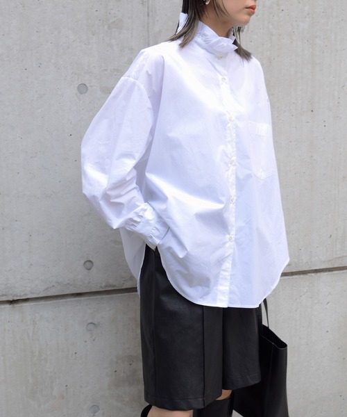 Marient（マリエント）の「フリルスタンドシャツ/ブラウス（シャツ/ブラウス・レディース・ホワイト・FREE）」の6枚目の写真