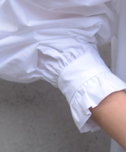 Marient（マリエント）の「フリルスタンドシャツ/ブラウス（シャツ/ブラウス・レディース・ホワイト・FREE）」の8枚目の写真