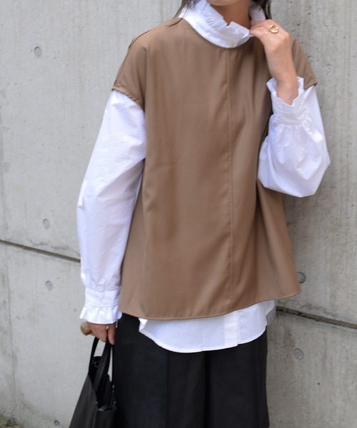 Marient（マリエント）の「フリルスタンドシャツ/ブラウス（シャツ/ブラウス・レディース・ホワイト・FREE）」の12枚目の写真