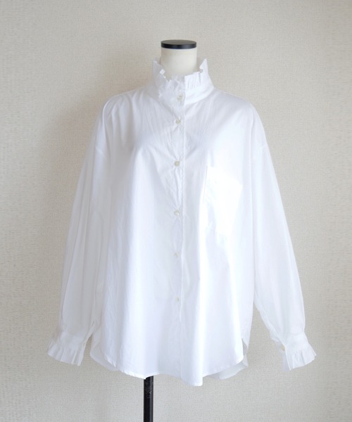 Marient（マリエント）の「フリルスタンドシャツ/ブラウス（シャツ/ブラウス・レディース・ホワイト・FREE）」の15枚目の写真