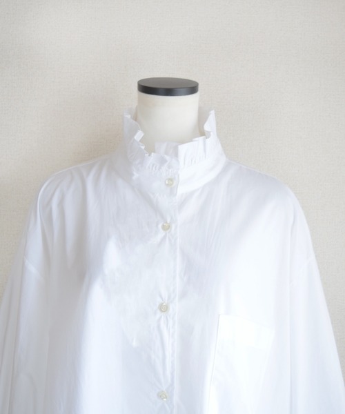 Marient（マリエント）の「フリルスタンドシャツ/ブラウス（シャツ/ブラウス・レディース・ホワイト・FREE）」の16枚目の写真