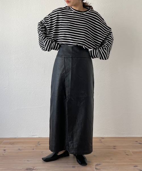 wee9s（ウィークス）の「loose silhouette over size border tee