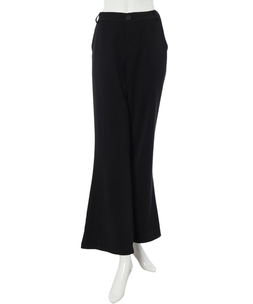 fifth calin（フィフスカラン）の「セミフレアスラックス（スラックス・レディース・ブラック/ダークブラウン・MEDIUM）」の5枚目の写真