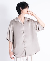 ADRER | ADRER extra quality polysatin open color shirt/エキストラクオリティーポリサテンオープンカラーシャツ(シャツ/ブラウス)