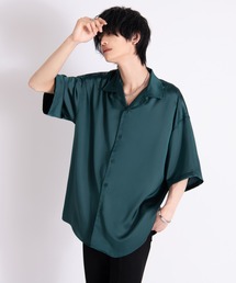 ADRER | 【ADRER】 extra quality polysatin open collar shirt/エクストラオリティーポリサテンオープンカラーシャツ(シャツ/ブラウス)