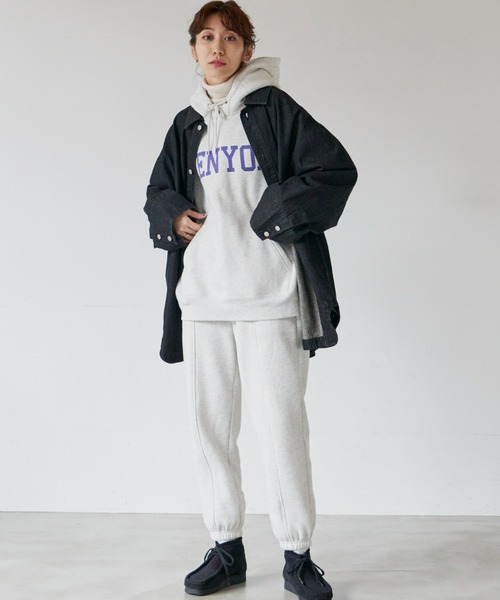 Auntie Rosa Holiday(アンティローザホリデー)の「バックレースアップBIGデニムシャツ(シャツ/ブラウス・レディース・ネイビー/ブラック・FREE)」の19枚目の写真