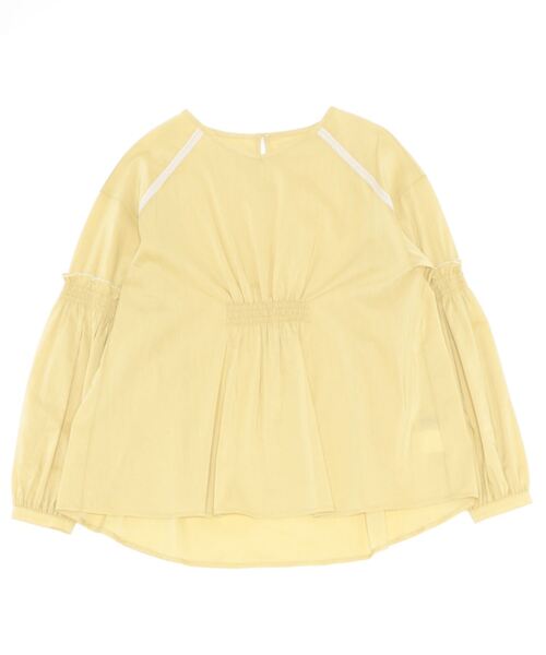 BDONNA（ビドンナ）の「バンブータンブラー　シアーデザインブラウス（シャツ/ブラウス・レディース・ホワイト/イエロー・MEDIUM）」の2枚目の写真