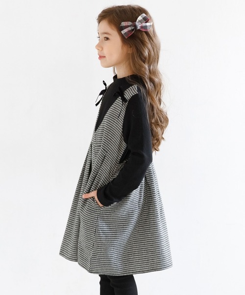 Bee des Bee（ビーデスビー）の「ドッキングワンピース（ワンピース・キッズ・ブラック/ベージュ/チャコール・130cm/140cm/150cm/110cm/100cm/120cm）」の12枚目の写真