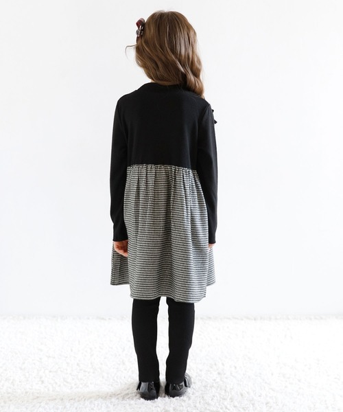 Bee des Bee（ビーデスビー）の「ドッキングワンピース（ワンピース・キッズ・ブラック/ベージュ/チャコール・130cm/140cm/150cm/110cm/100cm/120cm）」の7枚目の写真