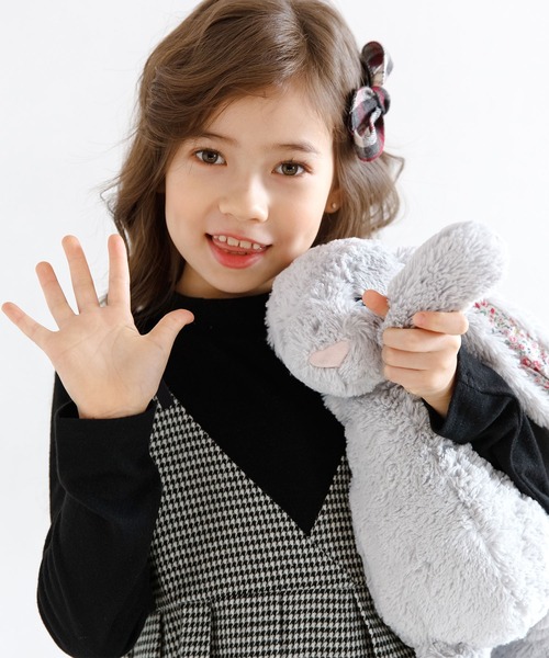 Bee des Bee（ビーデスビー）の「ドッキングワンピース（ワンピース・キッズ・ブラック/ベージュ/チャコール・130cm/140cm/150cm/110cm/100cm/120cm）」の6枚目の写真