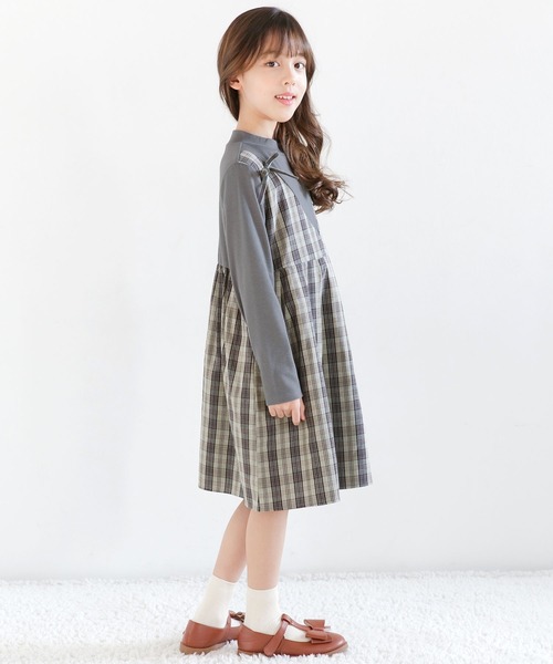 Bee des Bee（ビーデスビー）の「ドッキングワンピース（ワンピース・キッズ・ブラック/ベージュ/チャコール・130cm/140cm/150cm/110cm/100cm/120cm）」の16枚目の写真