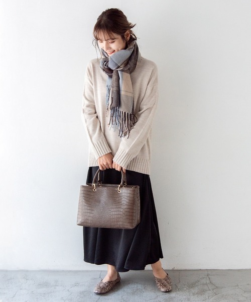 VitaFelice(ヴィータフェリーチェ)の「2ルーム2wayトートバッグ(トートバッグ・レディース・ブラック/ブラウン/グレー/ベージュ系その他・FREE)」の9枚目の写真