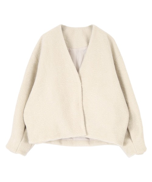 titivate（ティティベイト）の「ﾎﾞﾘｭｰﾑｽﾘｰﾌﾞｺﾝﾊﾟｸﾄﾌﾞﾙｿﾞﾝ（ブルゾン・レディース・アイボリー/イエロー/ライトグリーン・S/M）」の4枚目の写真