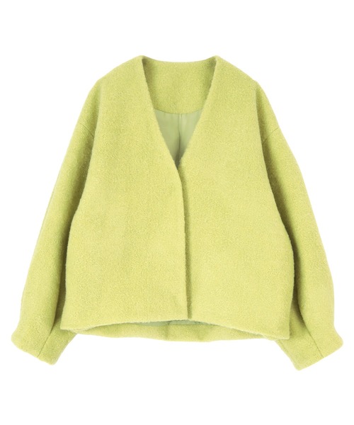 titivate（ティティベイト）の「ﾎﾞﾘｭｰﾑｽﾘｰﾌﾞｺﾝﾊﾟｸﾄﾌﾞﾙｿﾞﾝ（ブルゾン・レディース・アイボリー/イエロー/ライトグリーン・S/M）」の5枚目の写真