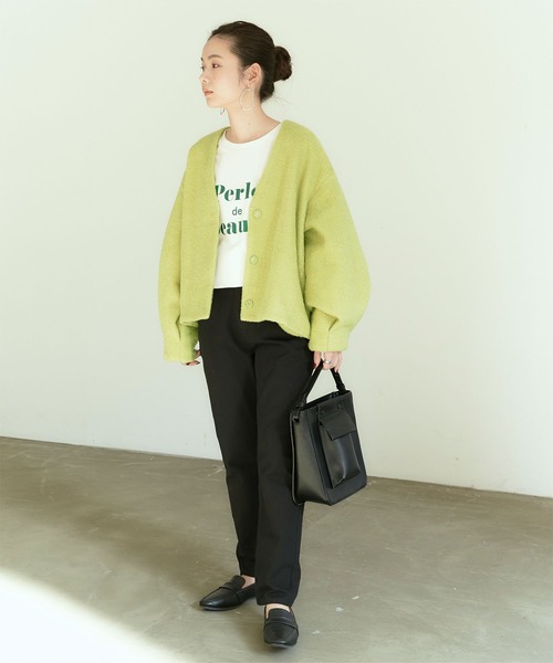 titivate（ティティベイト）の「ﾎﾞﾘｭｰﾑｽﾘｰﾌﾞｺﾝﾊﾟｸﾄﾌﾞﾙｿﾞﾝ（ブルゾン・レディース・アイボリー/イエロー/ライトグリーン・S/M）」の10枚目の写真