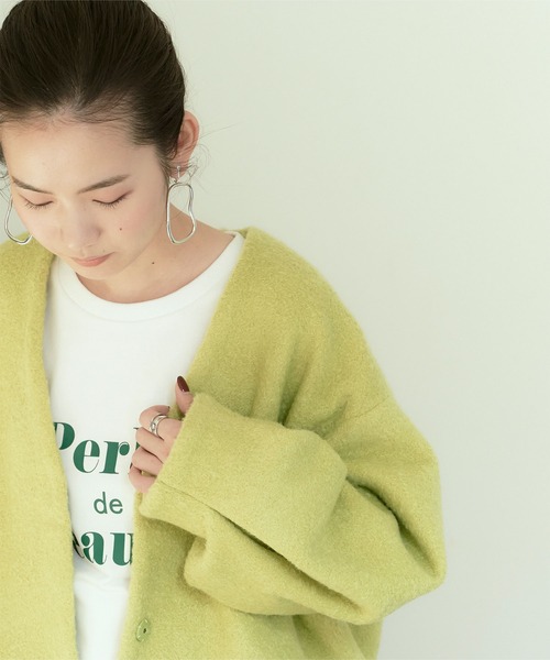 titivate（ティティベイト）の「ﾎﾞﾘｭｰﾑｽﾘｰﾌﾞｺﾝﾊﾟｸﾄﾌﾞﾙｿﾞﾝ（ブルゾン・レディース・アイボリー/イエロー/ライトグリーン・S/M）」の11枚目の写真