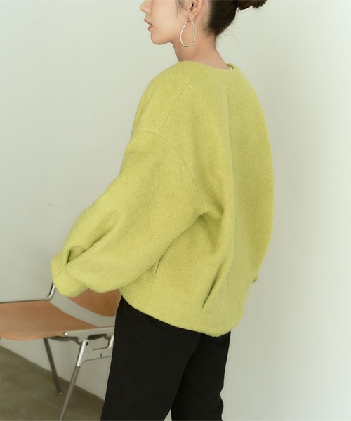 titivate（ティティベイト）の「ﾎﾞﾘｭｰﾑｽﾘｰﾌﾞｺﾝﾊﾟｸﾄﾌﾞﾙｿﾞﾝ（ブルゾン・レディース・アイボリー/イエロー/ライトグリーン・S/M）」の12枚目の写真